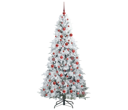 Mākslīgā Saliekamā Ziemassvētku Egle Zaļa 180 Cm Pe Un Pvc Vidaxl