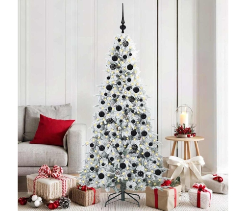 Mākslīgā Saliekamā Ziemassvētku Egle Zaļa 180 Cm Pe Un Pvc Vidaxl