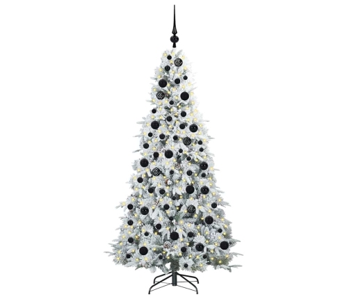 Mākslīgā Saliekamā Ziemassvētku Egle Zaļa 180 Cm Pe Un Pvc Vidaxl