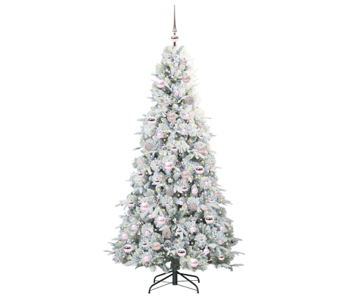 Mākslīgā Saliekamā Ziemassvētku Egle Zaļa 180 Cm Pe Un Pvc Vidaxl