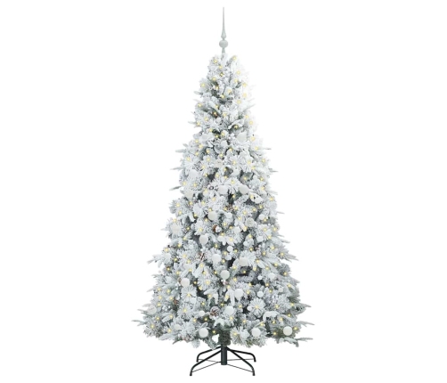 Mākslīgā Saliekamā Ziemassvētku Egle Zaļa 180 Cm Pe Un Pvc Vidaxl