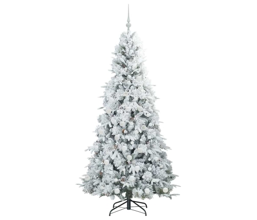 Mākslīgā Saliekamā Ziemassvētku Egle Zaļa 180 Cm Pe Un Pvc Vidaxl