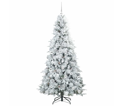 Mākslīgā Saliekamā Ziemassvētku Egle Zaļa 180 Cm Pe Un Pvc Vidaxl