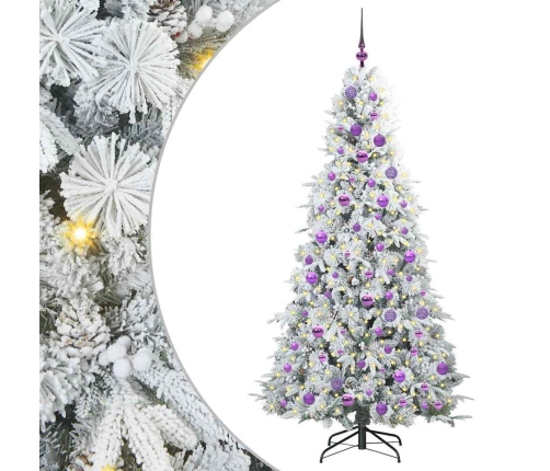 Mākslīgā Saliekamā Ziemassvētku Egle Zaļa 180 Cm Pe Un Pvc Vidaxl