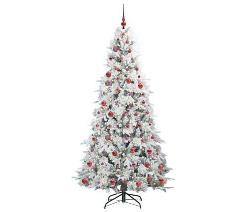 Mākslīgā Saliekamā Ziemassvētku Egle Zaļa 210 Cm Pe Un Pvc Vidaxl