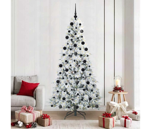 Mākslīgā Saliekamā Ziemassvētku Egle Zaļa 210 Cm Pe Un Pvc Vidaxl