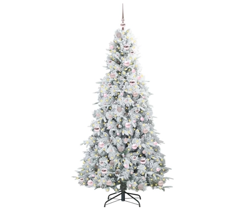 Mākslīgā Saliekamā Ziemassvētku Egle Zaļa 210 Cm Pe Un Pvc Vidaxl