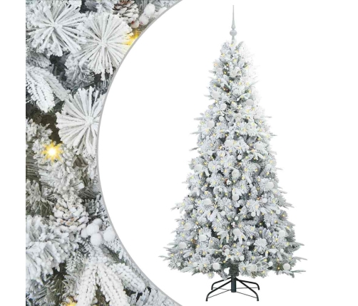 Mākslīgā Saliekamā Ziemassvētku Egle Zaļa 210 Cm Pe Un Pvc Vidaxl