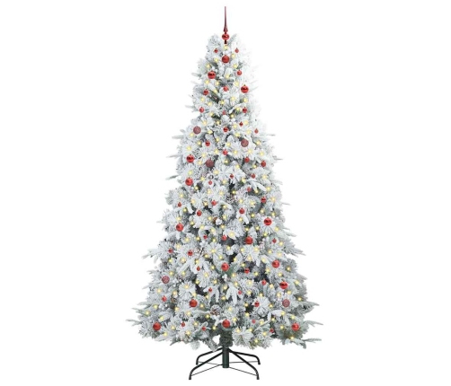 Mākslīgā Saliekamā Ziemassvētku Egle Zaļa 240 Cm Pe Un Pvc Vidaxl