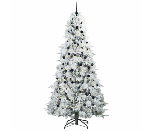 Mākslīgā Saliekamā Ziemassvētku Egle Zaļa 240 Cm Pe Un Pvc Vidaxl