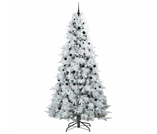 Mākslīgā Saliekamā Ziemassvētku Egle Zaļa 240 Cm Pe Un Pvc Vidaxl