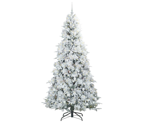 Mākslīgā Saliekamā Ziemassvētku Egle Zaļa 240 Cm Pe Un Pvc Vidaxl