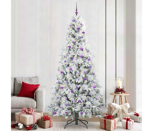 Mākslīgā Saliekamā Ziemassvētku Egle Zaļa 240 Cm Pe Un Pvc Vidaxl