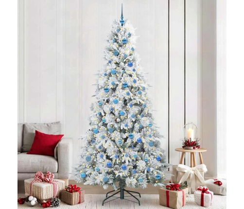 Mākslīgā Saliekamā Ziemassvētku Egle Zaļa 240 Cm Pe Un Pvc Vidaxl