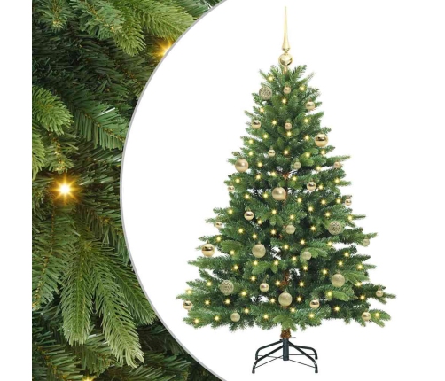 Mākslīgā Ziemassvētku Eglīte Su 150 Led Zaļa 150 Cm Pe Un Pvc Vidaxl