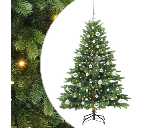 Mākslīgā Ziemassvētku Eglīte Su 150 Led Zaļa 150 Cm Pe Un Pvc Vidaxl