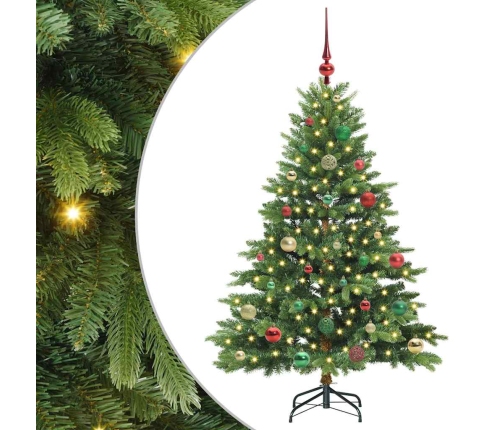 Mākslīgā Ziemassvētku Eglīte Su 150 Led Zaļa 150 Cm Pe Un Pvc Vidaxl