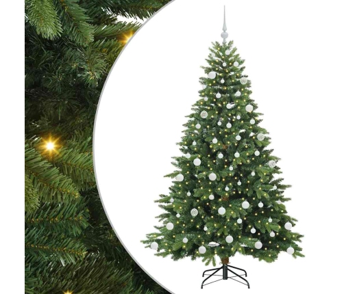 Mākslīgā Ziemassvētku Eglīte Su 300 Led Zaļa 180 Cm Pe Un Pvc Vidaxl