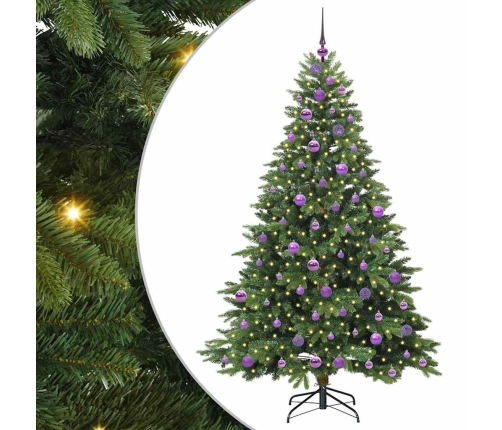 Mākslīgā Ziemassvētku Eglīte Su 300 Led Zaļa 180 Cm Pe Un Pvc Vidaxl