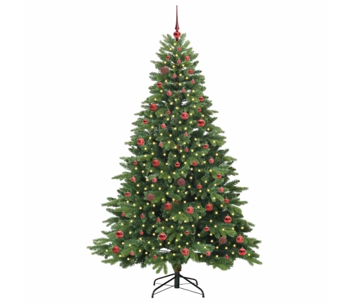 Mākslīgā Ziemassvētku Eglīte Su 300 Led Zaļa 210 Cm Pe Un Pvc Vidaxl