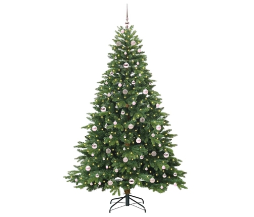 Mākslīgā Ziemassvētku Eglīte Su 300 Led Zaļa 210 Cm Pe Un Pvc Vidaxl