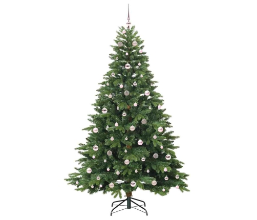 Mākslīgā Ziemassvētku Eglīte Su 300 Led Zaļa 210 Cm Pe Un Pvc Vidaxl