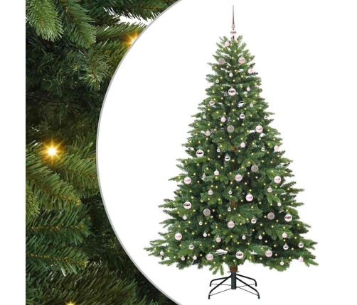 Mākslīgā Ziemassvētku Eglīte Su 300 Led Zaļa 210 Cm Pe Un Pvc Vidaxl