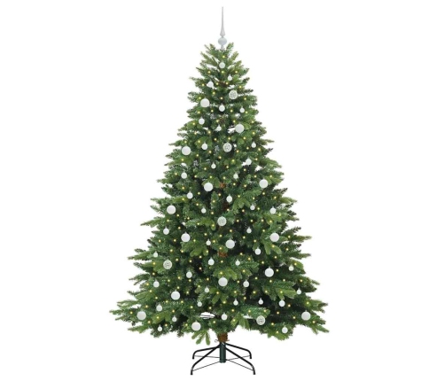 Mākslīgā Ziemassvētku Eglīte Su 300 Led Zaļa 210 Cm Pe Un Pvc Vidaxl