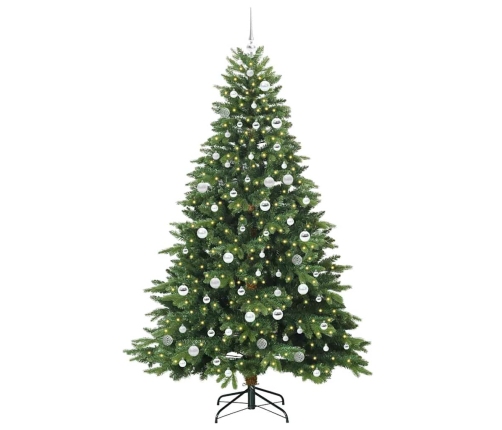 Mākslīgā Ziemassvētku Eglīte Su 300 Led Zaļa 210 Cm Pe Un Pvc Vidaxl