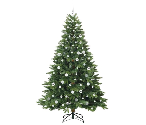 Mākslīgā Ziemassvētku Eglīte Su 300 Led Zaļa 210 Cm Pe Un Pvc Vidaxl