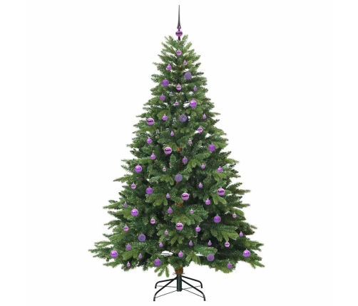 Mākslīgā Ziemassvētku Eglīte Su 300 Led Zaļa 210 Cm Pe Un Pvc Vidaxl