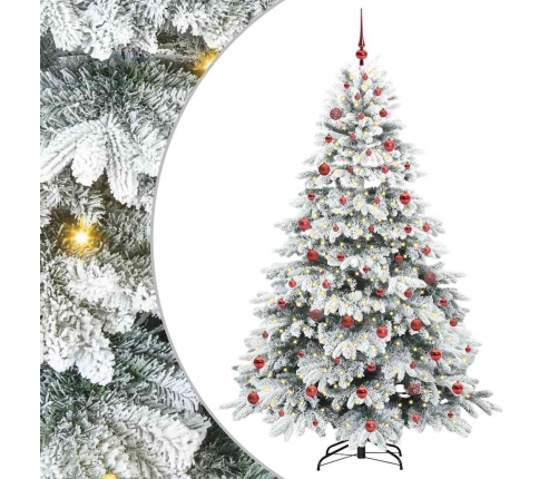 Mākslīgā Ziemassvētku Eglīte Su 300 Led Zaļa 210 Cm Pe Un Pvc Vidaxl