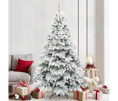 Mākslīgā Ziemassvētku Eglīte Su 300 Led Zaļa 210 Cm Pe Un Pvc Vidaxl