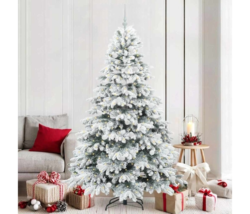 Mākslīgā Ziemassvētku Eglīte Su 300 Led Zaļa 210 Cm Pe Un Pvc Vidaxl