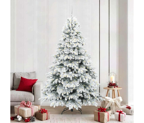 Mākslīgā Ziemassvētku Eglīte Su 300 Led Zaļa 210 Cm Pe Un Pvc Vidaxl