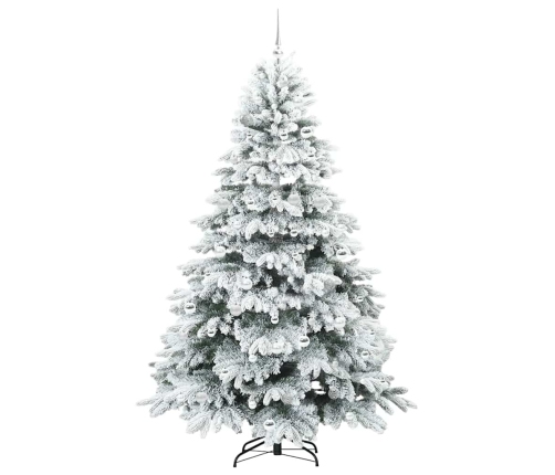 Mākslīgā Ziemassvētku Eglīte Su 300 Led Zaļa 210 Cm Pe Un Pvc Vidaxl