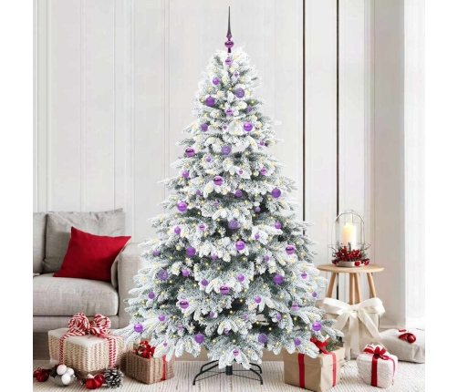 Mākslīgā Ziemassvētku Eglīte Su 300 Led Zaļa 210 Cm Pe Un Pvc Vidaxl