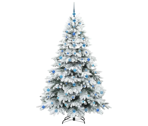 Mākslīgā Ziemassvētku Eglīte Su 300 Led Zaļa 210 Cm Pe Un Pvc Vidaxl