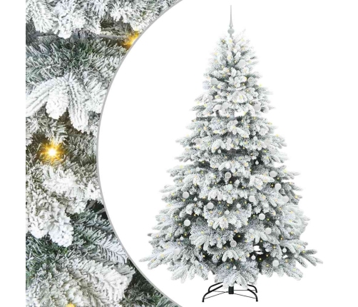 Mākslīgā Ziemassvētku Eglīte Su 300 Led Zaļa 240 Cm Pe Un Pvc Vidaxl
