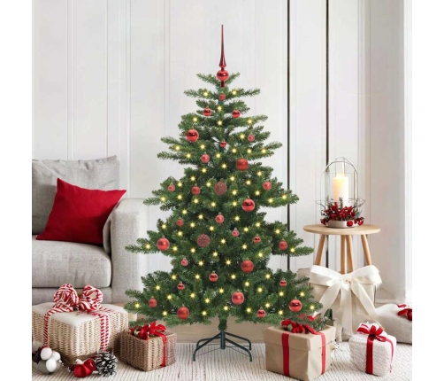 Mākslīgā Saliekamā Ziemassvētku Egle With Leds 150Cm Pvc Vidaxl