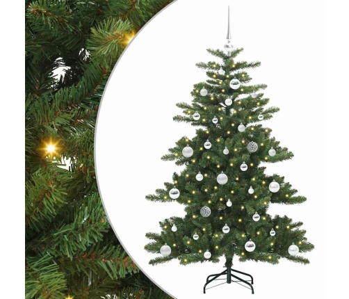 Mākslīgā Saliekamā Ziemassvētku Egle With Leds 150Cm Pvc Vidaxl