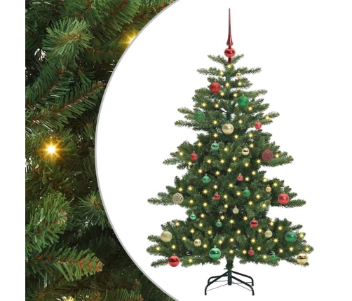 Mākslīgā Saliekamā Ziemassvētku Egle With Leds 150Cm Pvc Vidaxl