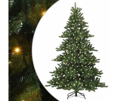 Mākslīgā Saliekamā Ziemassvētku Egle Ar 300 Led Zaļa 180 Cm Pvc Vidaxl