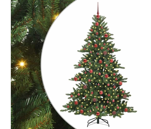 Mākslīgā Saliekamā Ziemassvētku Egle With Leds 180Cm Pvc Vidaxl