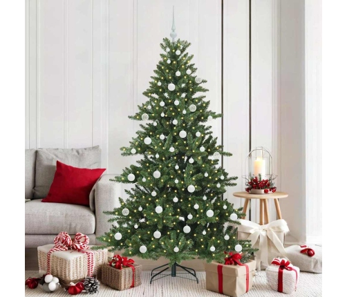 Mākslīgā Saliekamā Ziemassvētku Egle With Leds 180Cm Pvc Vidaxl