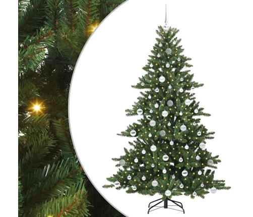 Mākslīgā Saliekamā Ziemassvētku Egle With Leds 180Cm Pvc Vidaxl