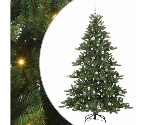 Mākslīgā Saliekamā Ziemassvētku Egle With Leds 210Cm Pvc Vidaxl