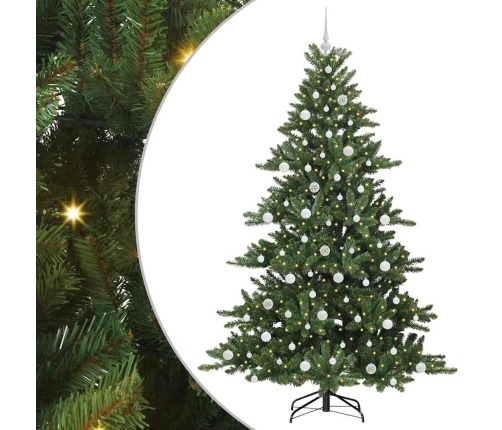 Mākslīgā Saliekamā Ziemassvētku Egle With Leds 210Cm Pvc Vidaxl