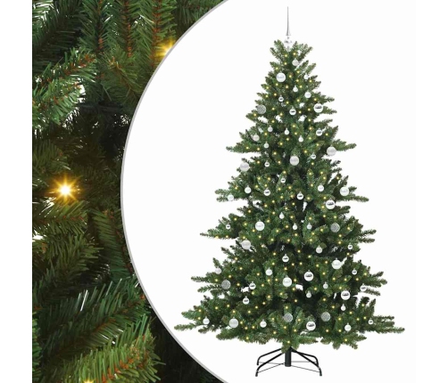 Mākslīgā Saliekamā Ziemassvētku Egle With Leds 210Cm Pvc Vidaxl