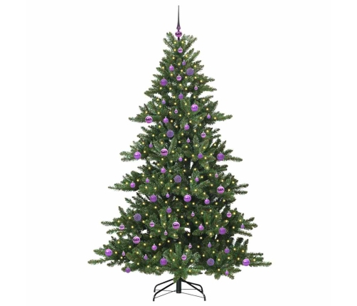 Mākslīgā Saliekamā Ziemassvētku Egle With Leds 210Cm Pvc Vidaxl